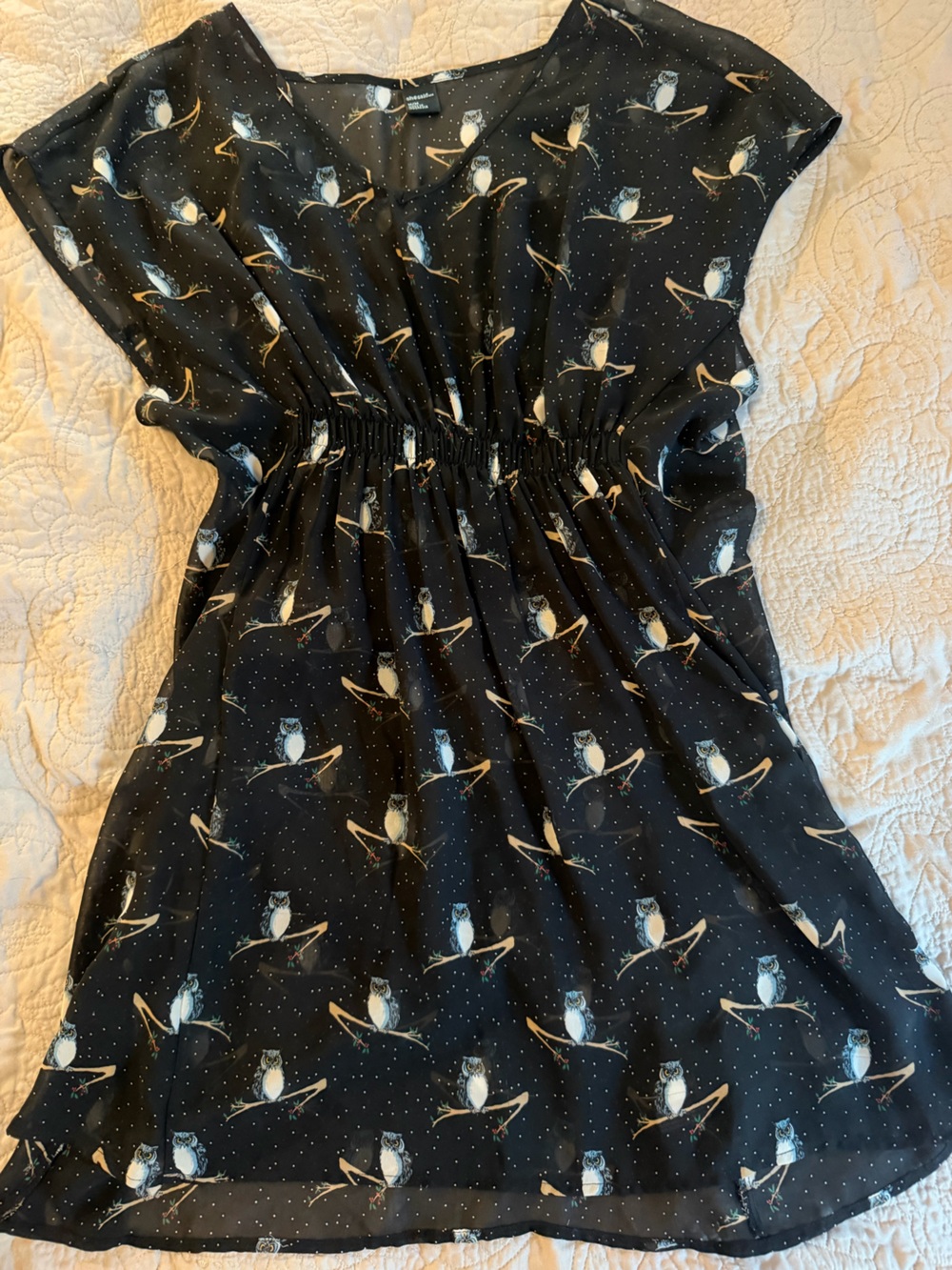 Adorable sheer owl dress by Shesaid… - Picture 1 of 4